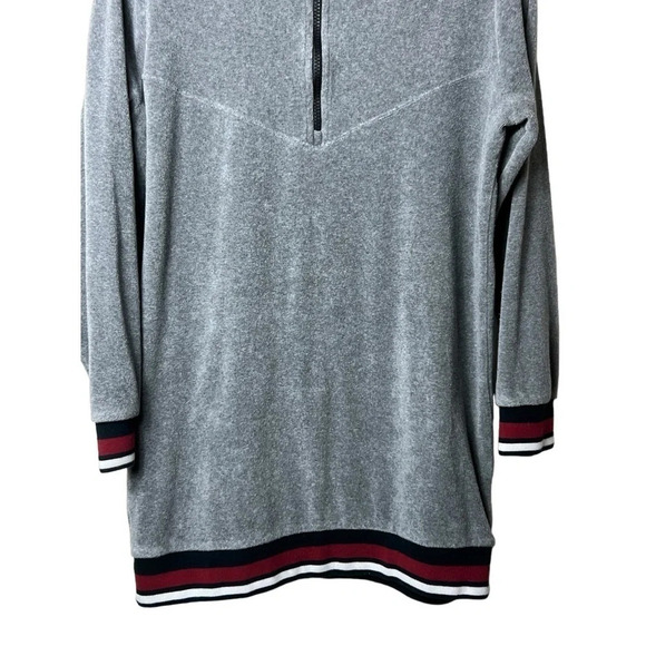 1738. NIKE SPORTSWEAR FRENCH TERRY SWEATSHIRT DRESS SIZE SMALL 1/4 ZIP EMBROIDER - Picture 6 of 11
